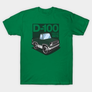 D100 - 1976 White-Base (Dark Green Iridescent) T-Shirt